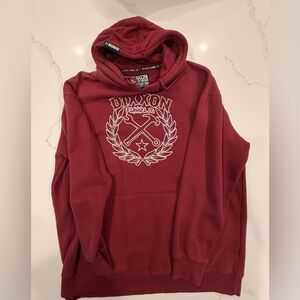 DIXXON Maroon Hoodie for Men